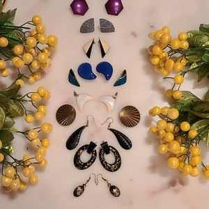 10 Pair Bundle Retro Chic/Vintage Earrings
